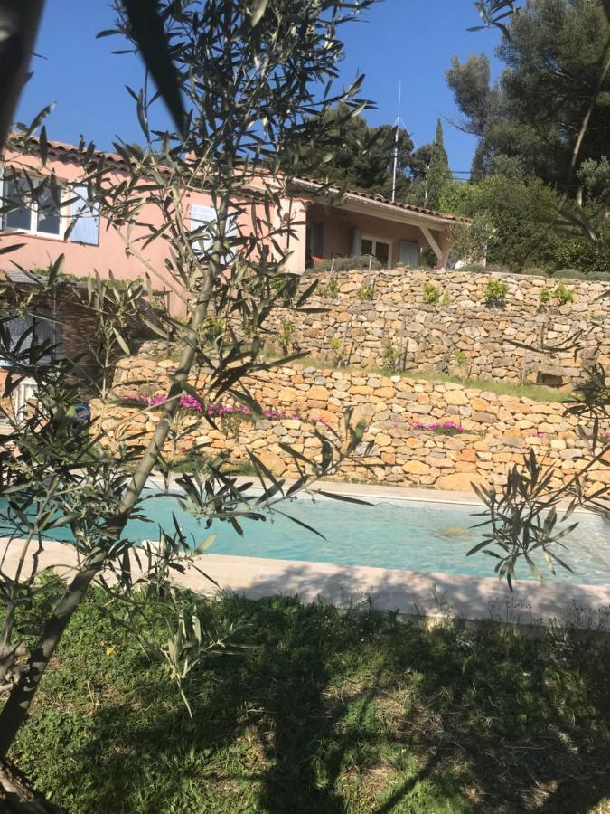 Hauteurs De Toulon : Charmant Studio Piscine Exterior foto